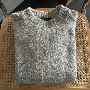 Eddie Bauer Heathered Taupe Crewneck Sweater